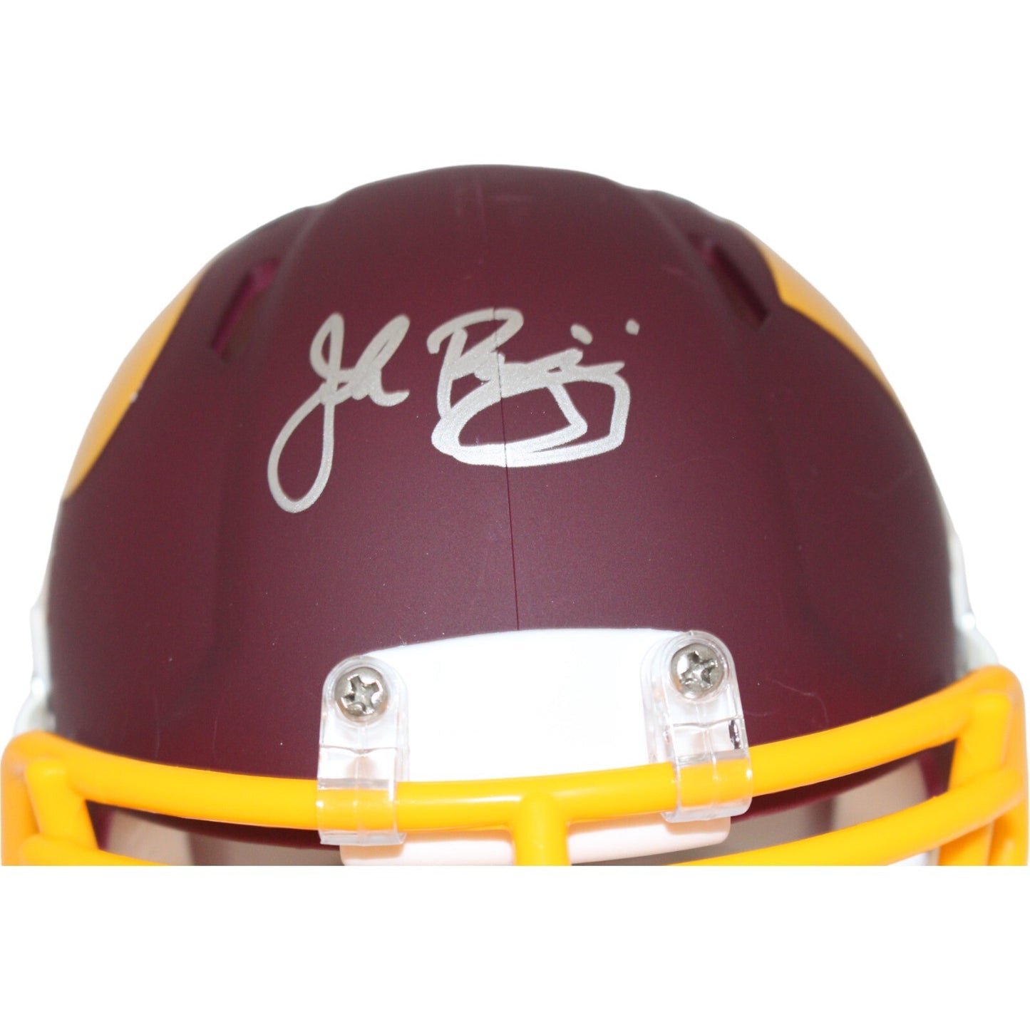 John Riggins Signed Washington Redskins AMP Mini Helmet Beckett BAS