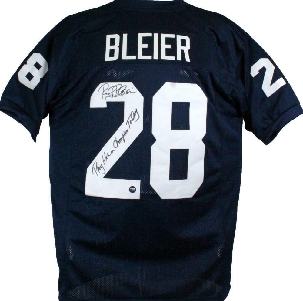 Rocky Bleier Signed Notre Dame Style Custom Jersey