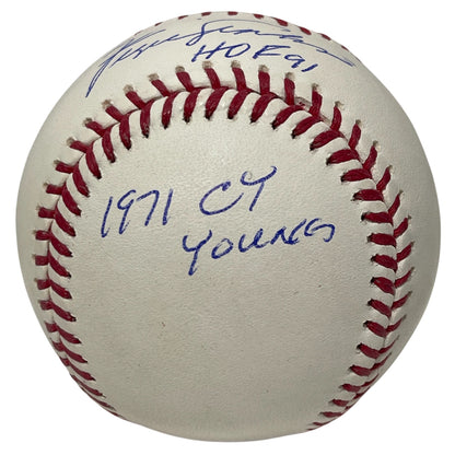 Fergie Jenkins Signed Official MLB Baseball (4 Inscriptions) Chicago Cubs