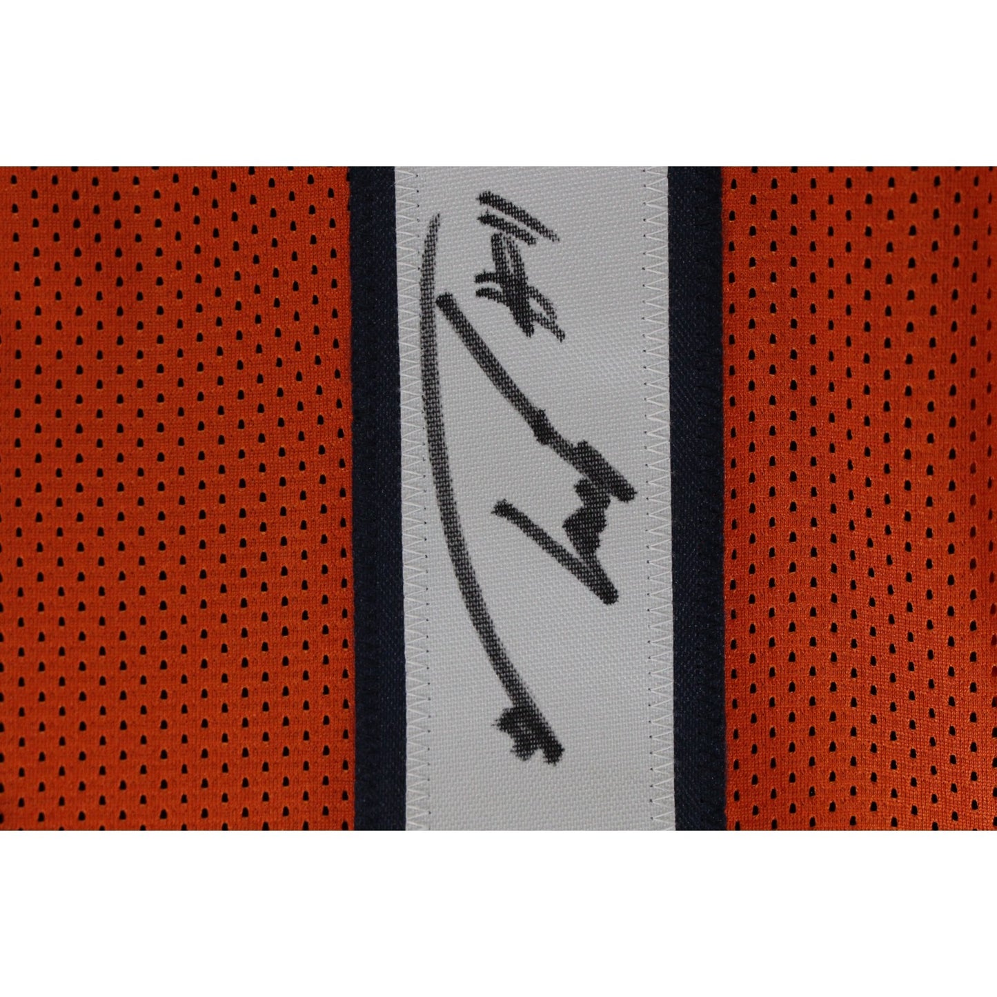 Troy Franklin Autographed Pro Style Orange Custom Jersey