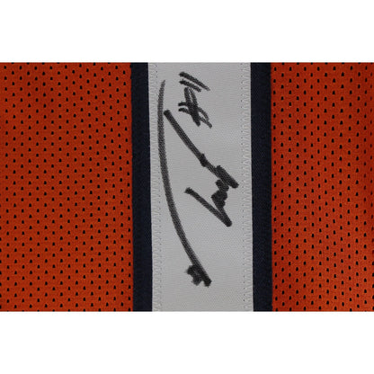 Troy Franklin Autographed Pro Style Orange Custom Jersey