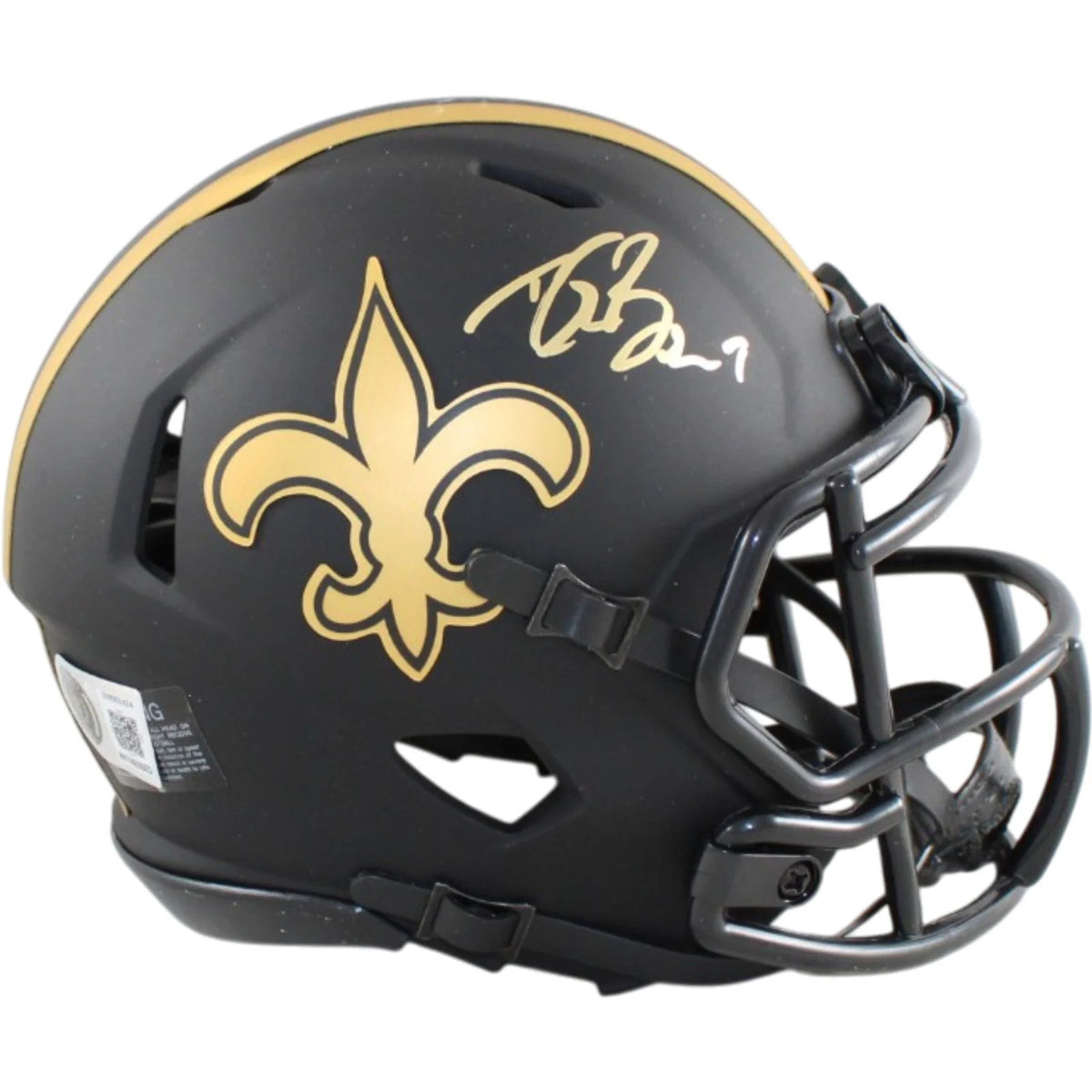 Drew Brees Signed New Orleans Saints Eclipse Mini Helmet