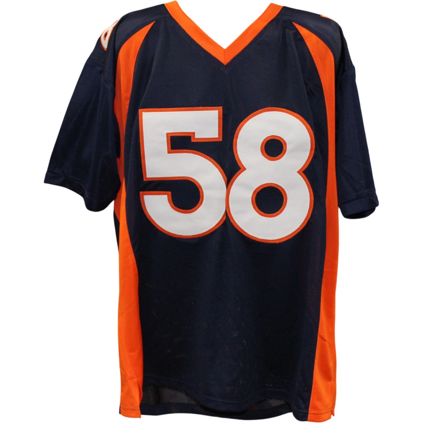 Von Miller Autographed Custom Blue Football Jersey (Beckett Witnessed)