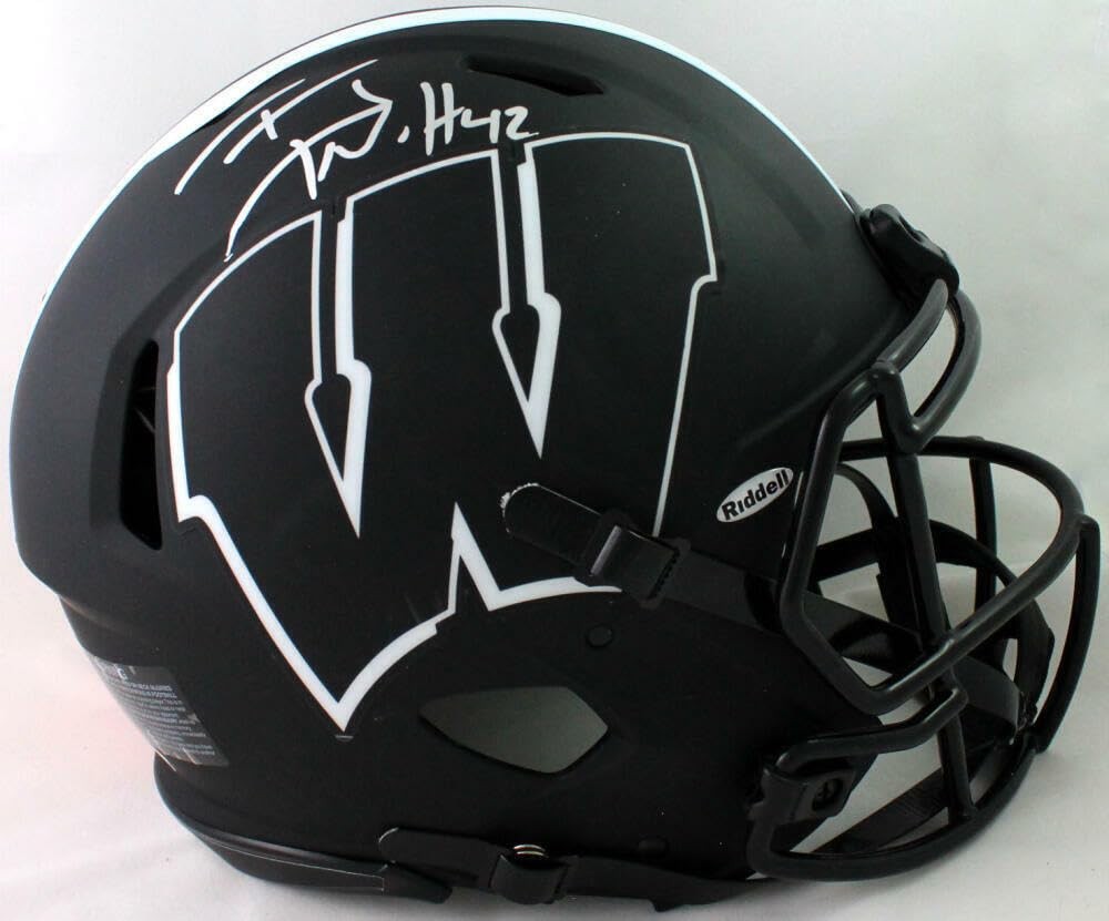 T.J. Watt Autographed Wisconsin Badgers Full Size Eclipse Authentic Helmet