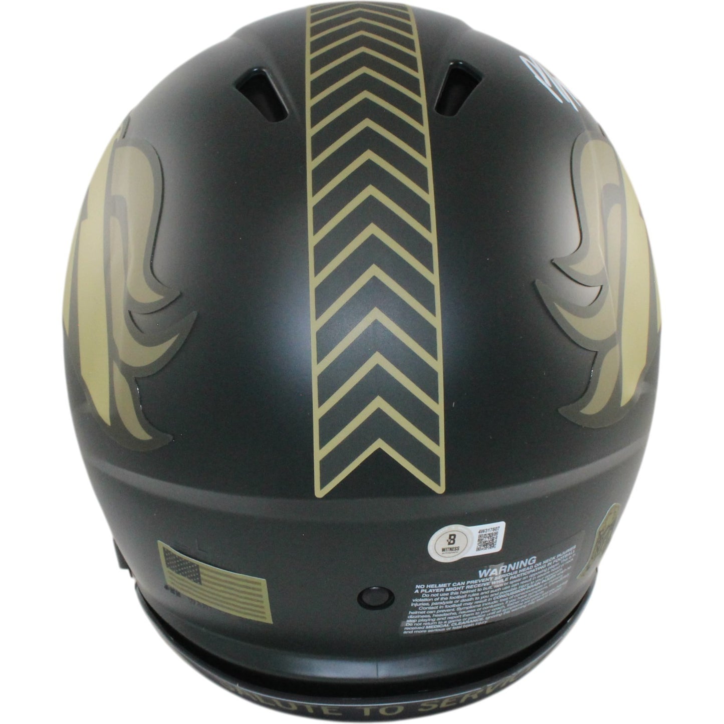 Bo Nix Autographed Denver Broncos 2025 Salute to Service Authentic Helmet