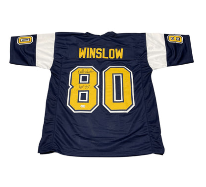 Kellen Winslow Signed San Diego Chargers Custom Jersey (HOF 95) BAS