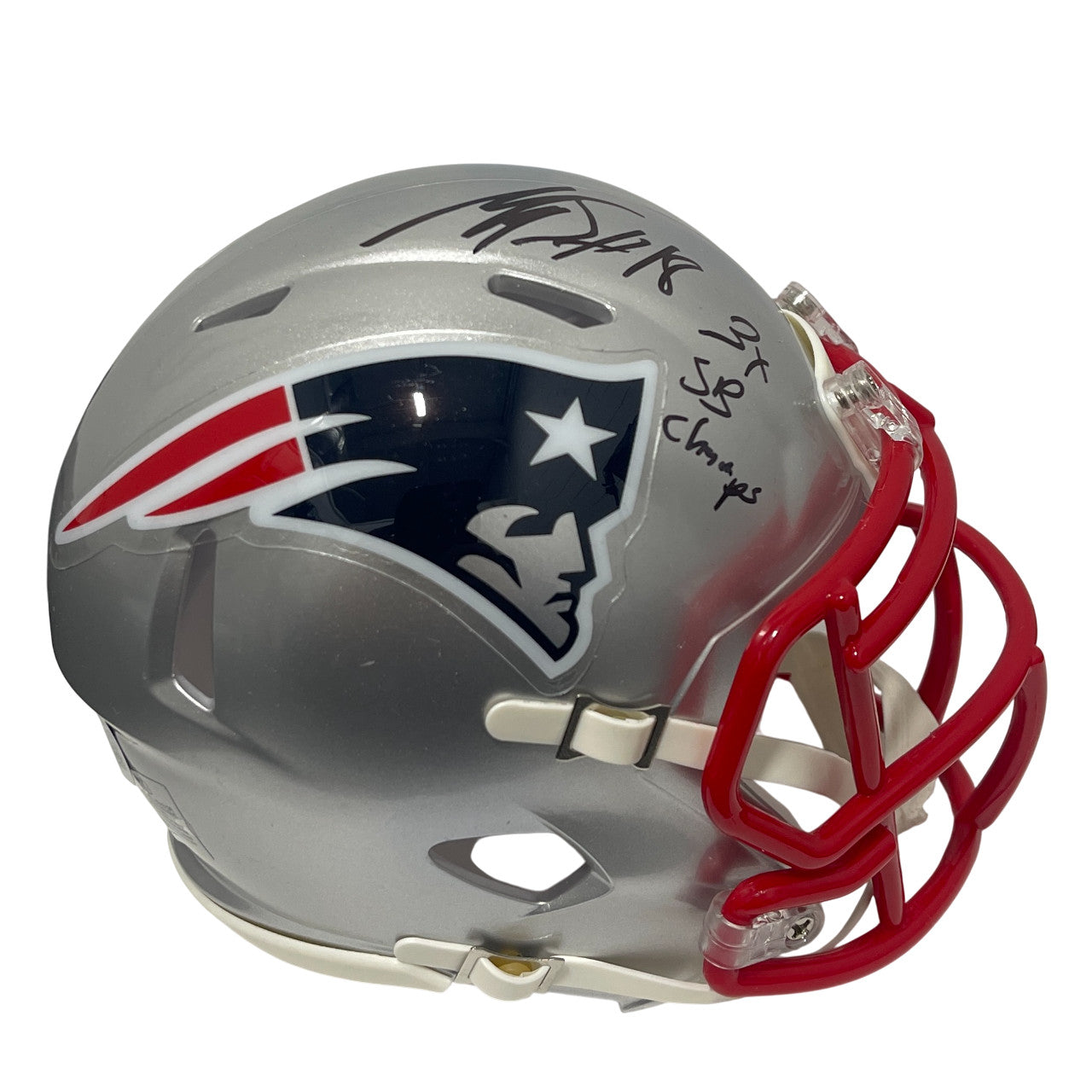 Matthew Slater Signed New England Patriots Speed Mini Helmet 3x SB Champs