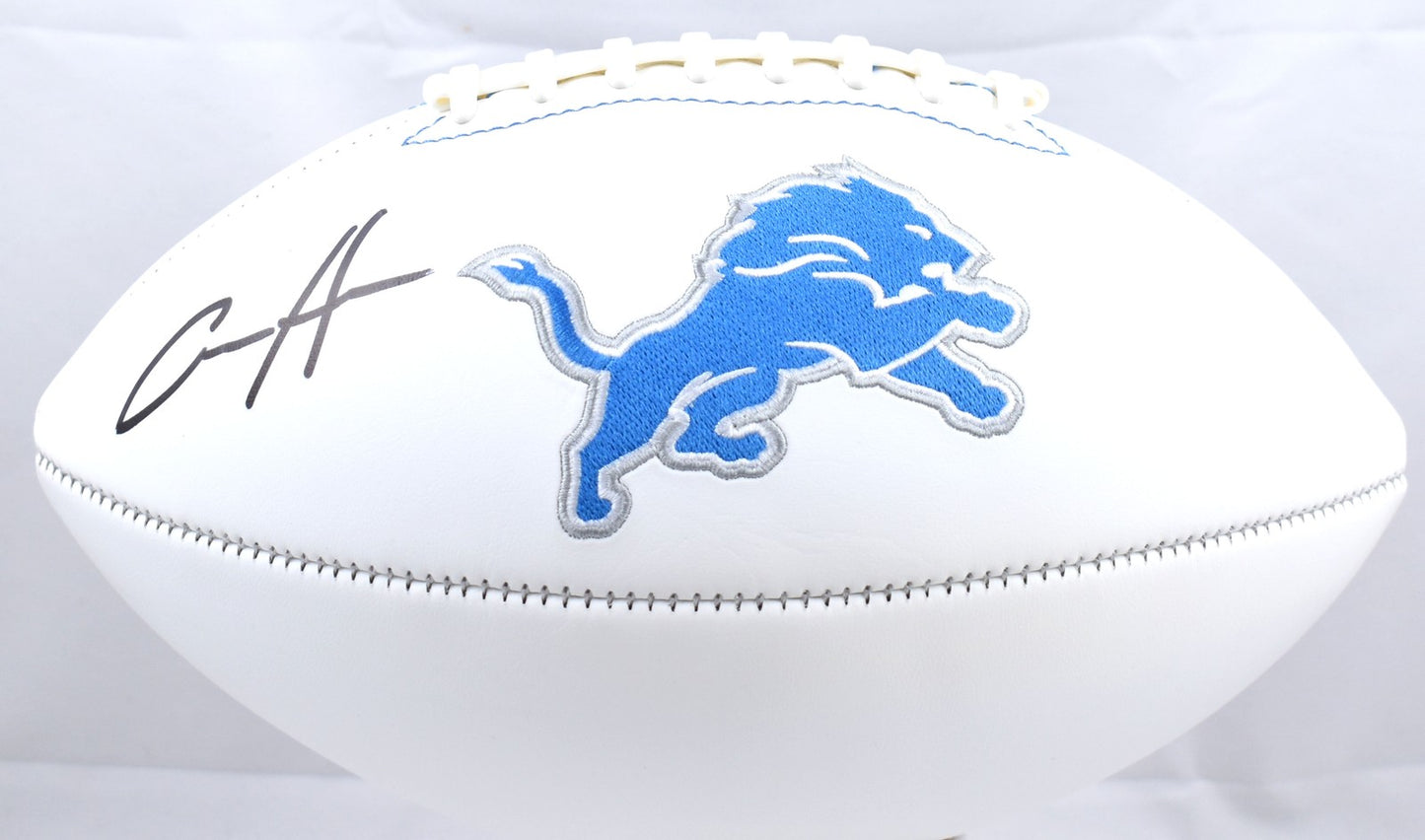 Aidan Hutchinson Signed Detroit Lions Logo Football