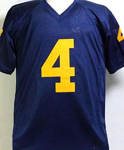 Nico Collins Autographed Blue College Style Custom Jersey