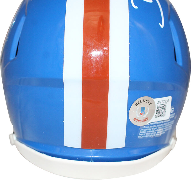 Demarcus Ware Signed Denver Broncos D Logo Mini Helmet Beckett