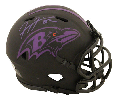 Ray Lewis Baltimore Ravens Autographed Eclipse Mini Helmet Beckett