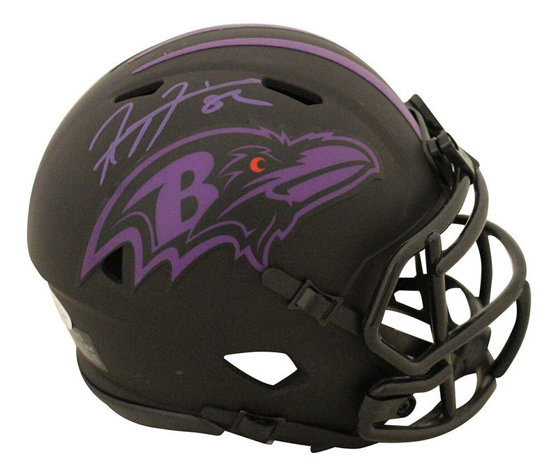 Ray Lewis Baltimore Ravens Autographed Eclipse Mini Helmet Beckett