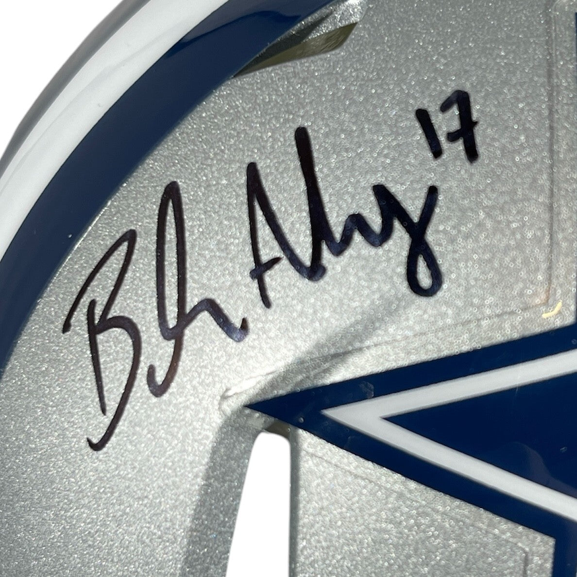 Brandon Aubrey Signed Dallas Cowboys Mini Helmet (Scoring Leader)