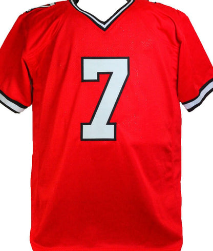 Jeff Garcia Autographed Calgary Red Custom Jersey