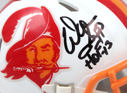 Warren Sapp Signed Tampa Bay Buccaneers Throwback Speed Mini Helmet (HOF)