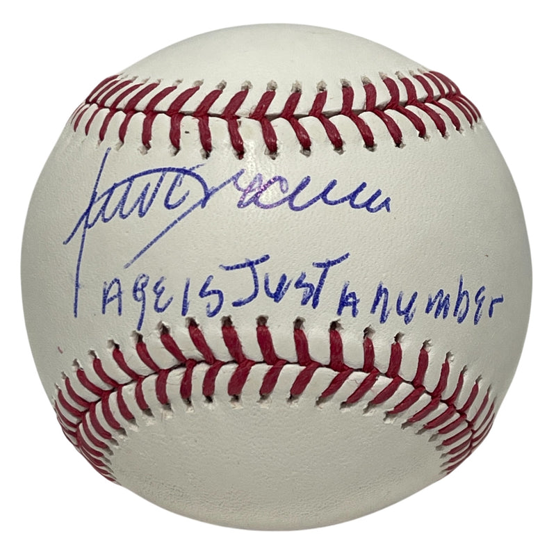 Julio Franco Signed Rawlings Official Major League Baseball (BAS Witnessed)