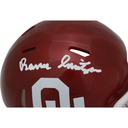 Barry Switzer Autographed Oklahoma Sooners Mini Helmet