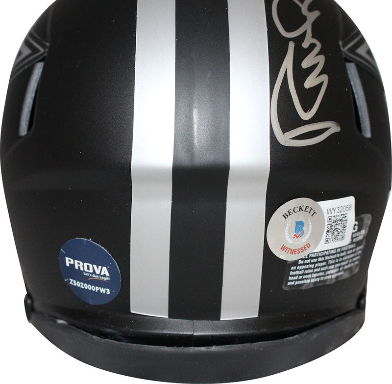 Randy White Dallas Cowboys Autographed Eclipse Mini Helmet HOF Inscription