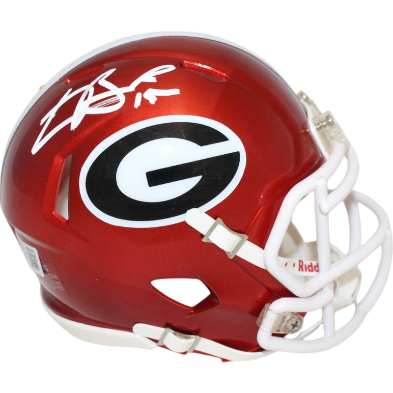 Carson Beck Autographed Georgia Bulldogs Riddell Flash Speed Mini Helmet