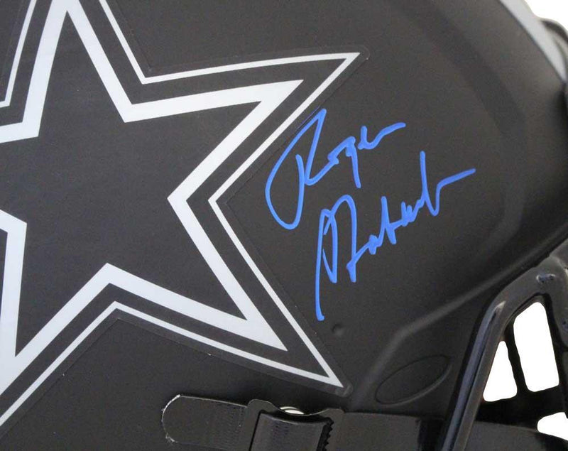 Roger Staubach Dallas Cowboys Signed Authentic Eclipse Speed Helmet