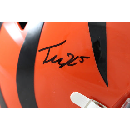 Tee Higgins Autographed Cincinnati Bengals Mid-Size Helmet