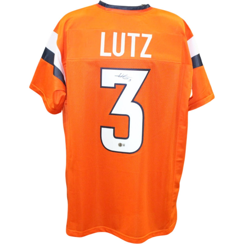 Wil Lutz Autographed Pro Style Orange Jersey (Beckett Witnessed)