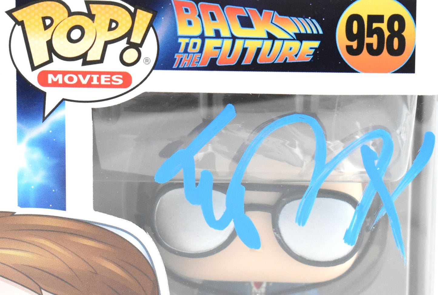 Michael J. Fox Signed Marty McFly Glasses Funko Pop #958