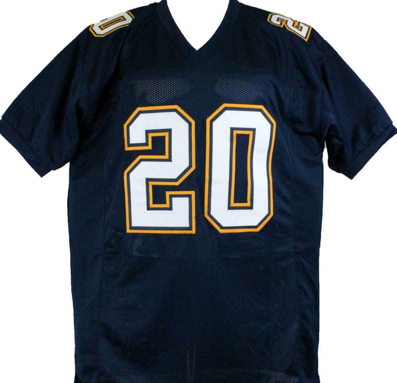 Natrone Means Signed San Diego Chargers Blue Custom Jersey