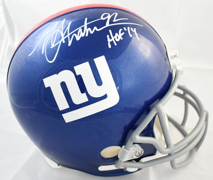 Michael Strahan Signed New York Giants Full Size Replica Helmet (HOF)