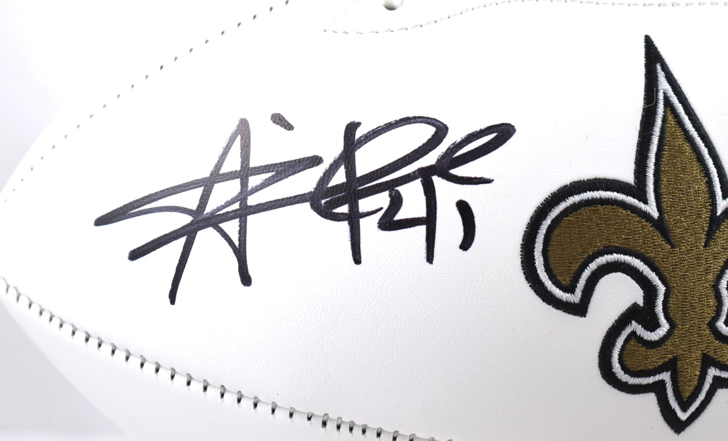 Alvin Kamara Signed New Orleans Saints Logo Football