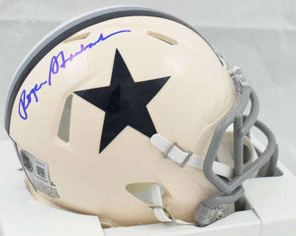 Roger Staubach Autographed Dallas Cowboys Throwback Mini Helmet