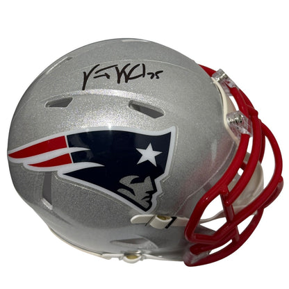 Vince Wilfork New England Patriots Signed Speed Mini Helmet JSA