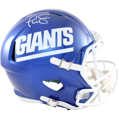 Phil Simms Signed New York Giants Color Rush Full Size Replica Helmet