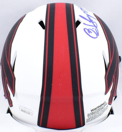 O.J. Simpson Signed Buffalo Bills Lunar Speed Mini Helmet