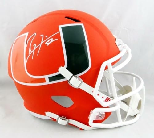 Ray Lewis Signed Miami Hurricanes Full Size AMP Speed Helmet
