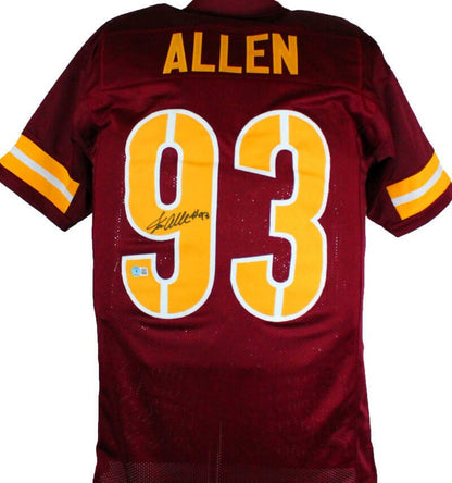 Jonathan Allen Autographed Maroon Custom Jersey