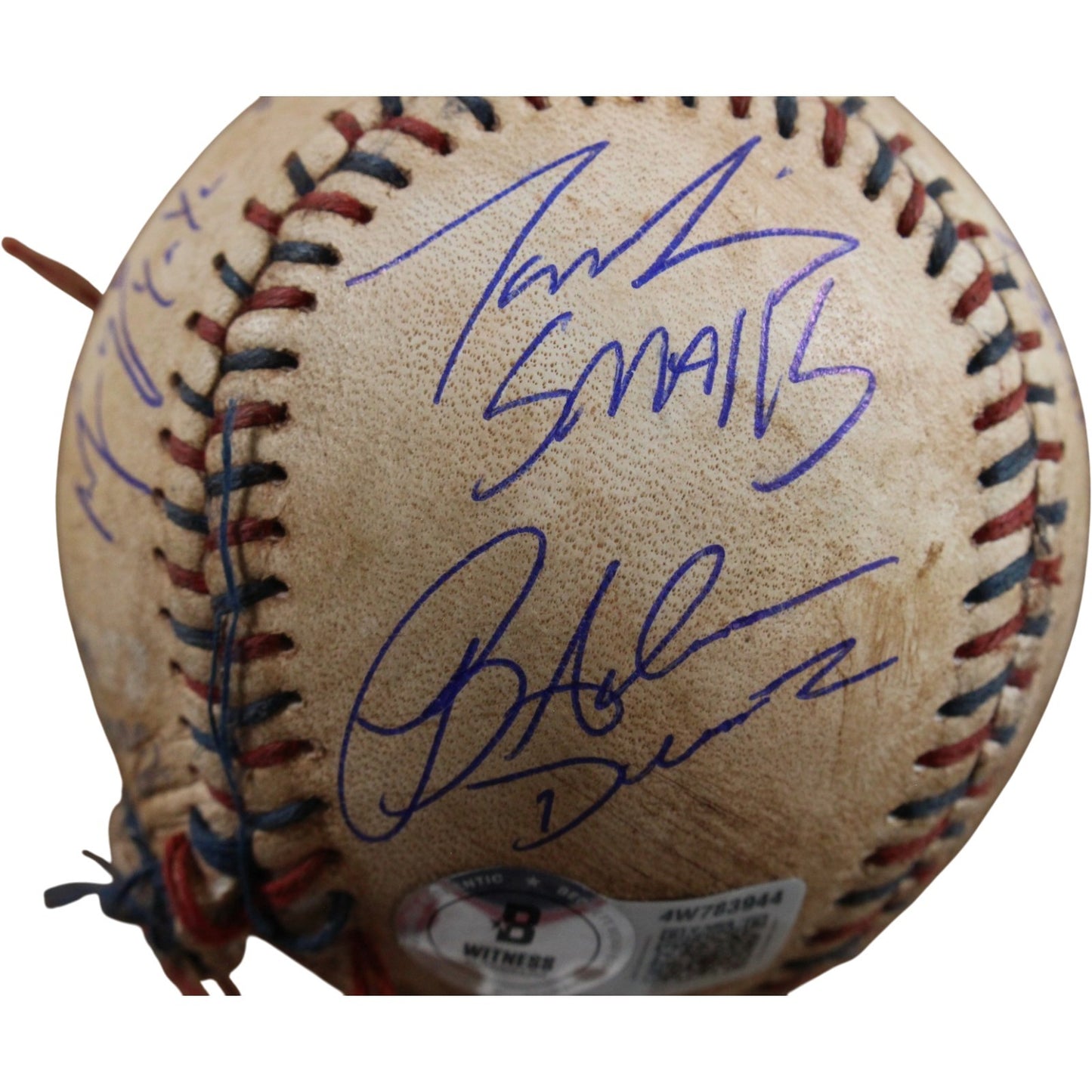 The Sandlot Cast Autographed Custom Ripped Baseball (8 Signatures)