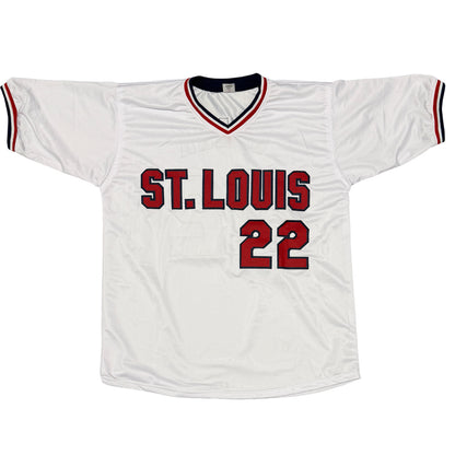 Jack Clark St. Louis Cardinals Signed Custom Jersey (3 Inscriptions)