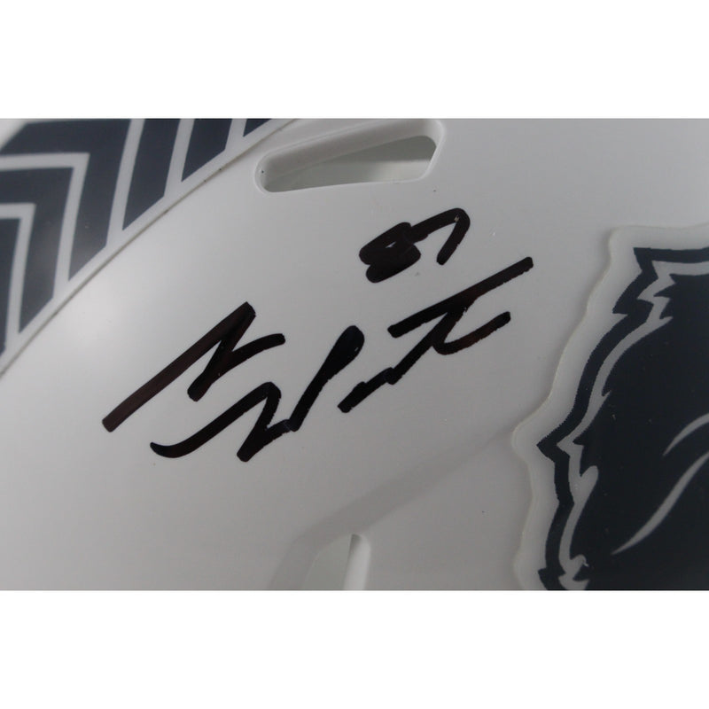 Sam LaPorta Signed Detroit Lions 2024 Salute to Service Mini Helmet Beckett