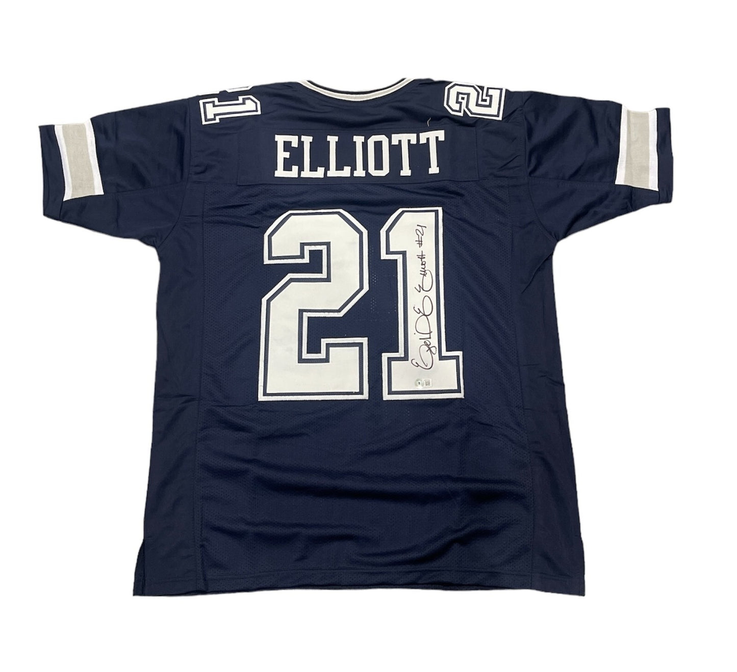 Ezekiel Elliott Signed Dallas Cowboys Custom Football Jersey