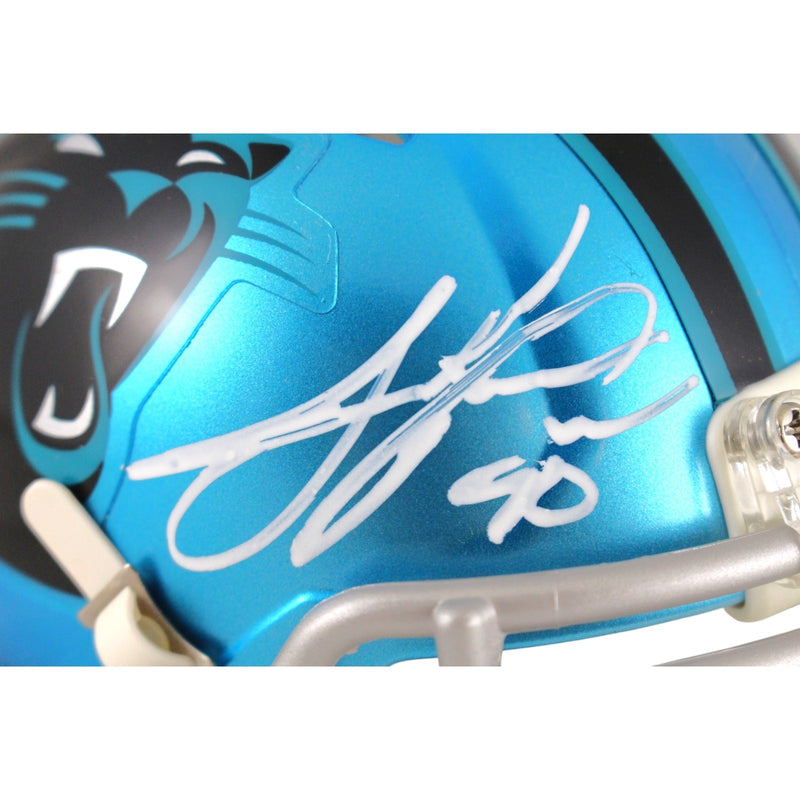Julius Peppers Autographed Carolina Panthers Flash Mini Helmet
