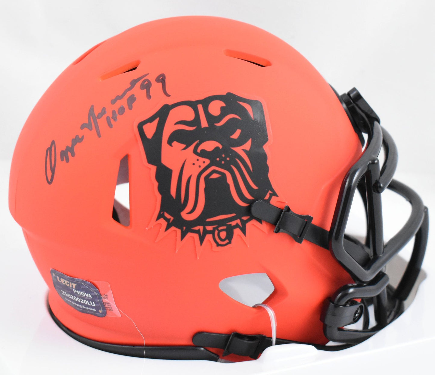 Ozzie Newsome Signed Cleveland Browns Rave Speed Mini Helmet