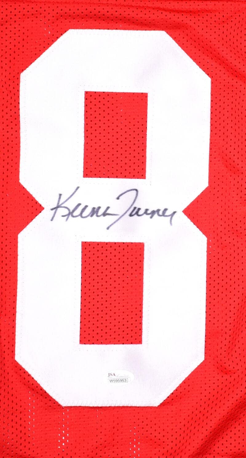 Keena Turner Autographed San Francisco Red Custom Jersey