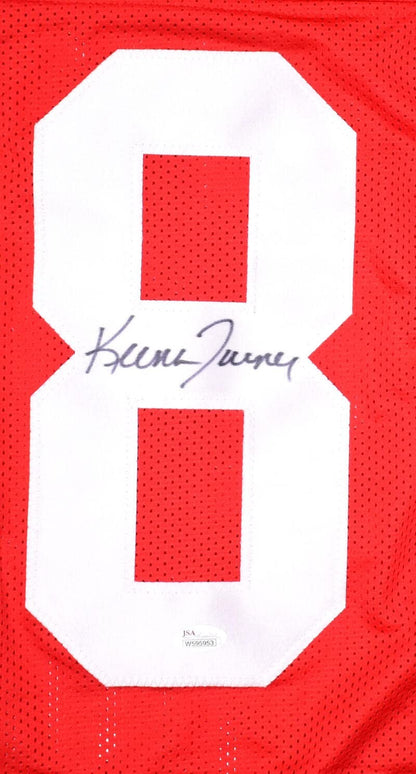 Keena Turner Autographed San Francisco Red Custom Jersey