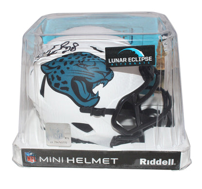 Fred Taylor Signed Jacksonville Jaguars Lunar Speed Mini Helmet BAS