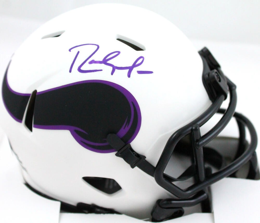 Randy Moss Signed Minnesota Vikings Lunar Speed Mini Helmet