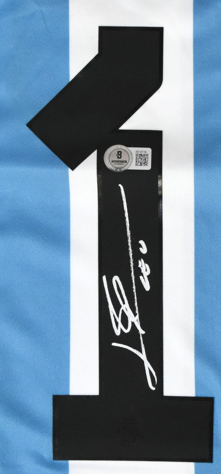 Lionel Messi Autographed Argentina Home Jersey