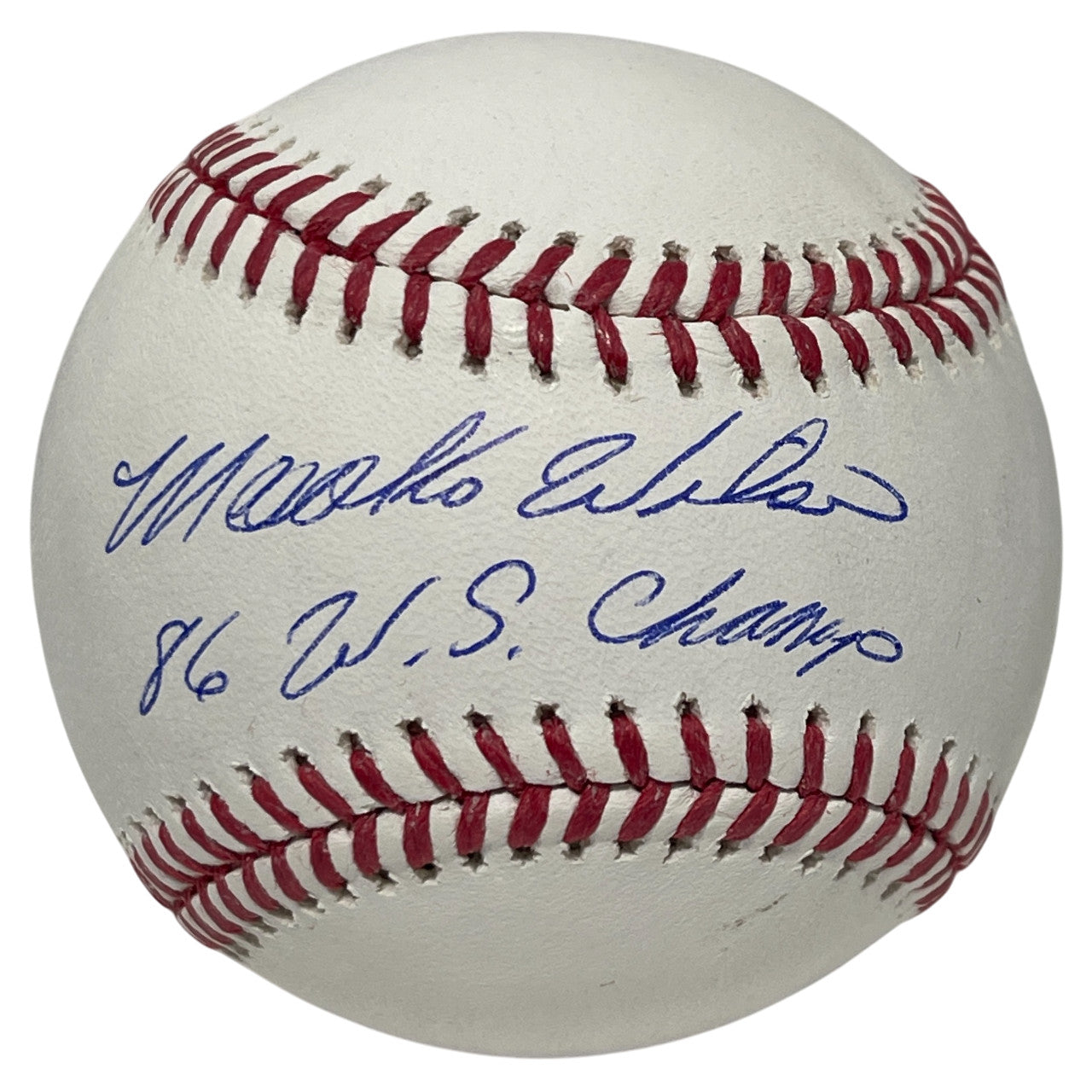 Mookie Wilson Signed Rawlings Official MLB Baseball (86 WS Champs)