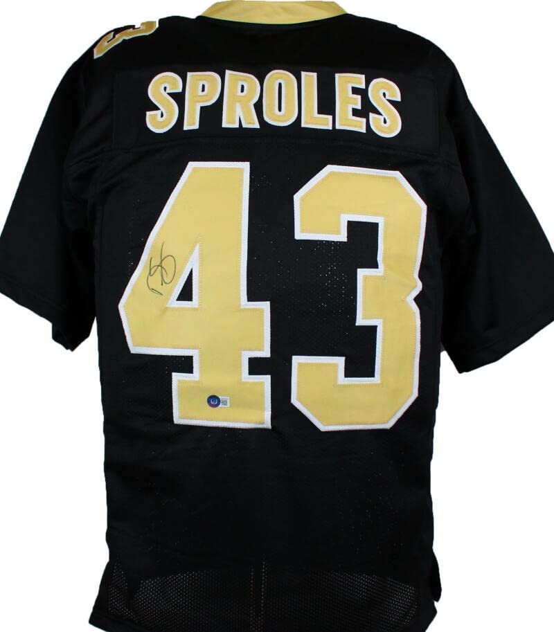 Darren Sproles Autographed New Orleans Saints Custom Jersey - Black