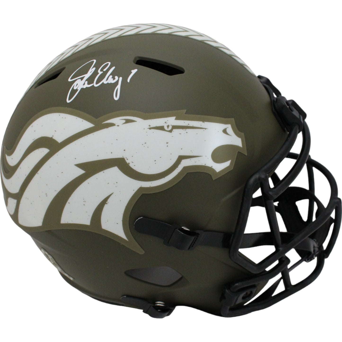 John Elway Signed Denver Broncos 2022 Salute to Service Full Size Helmet